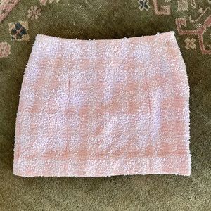Chanel Tweed Mini Skirt, Pink